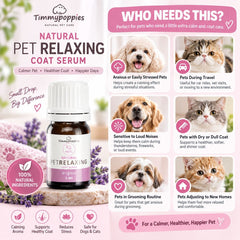TIMMYPOPPIES Pet Relaxing Coat Serum 5ml Grooming Pet Care NoBrand 