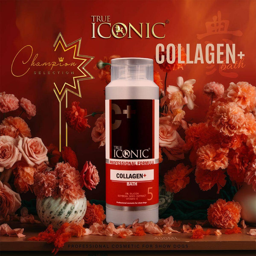 TRUE ICONIC Pet Shampoo Premium Collagen Bath 400ml no type Tidak ada merek 