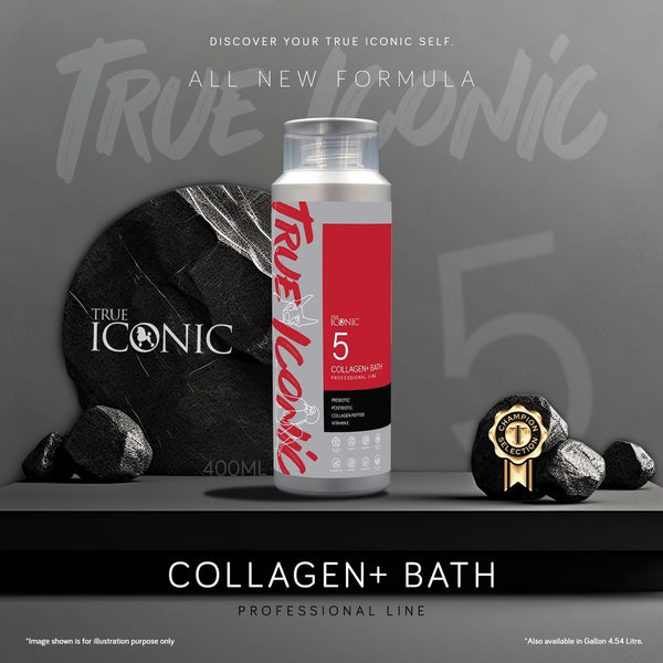 TRUEICONIC Shampoo Anjing Kucing Premium Collagen Bath 400ml Grooming Shampoo and Conditioner Tidak ada merek 