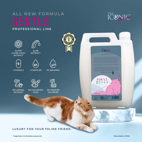TRUEICONIC Shampoo Kucing Meow Gentle Shampoo 4.5L Hobi & Koleksi > Perawatan Hewan > Grooming Hewan Tidak ada merek 