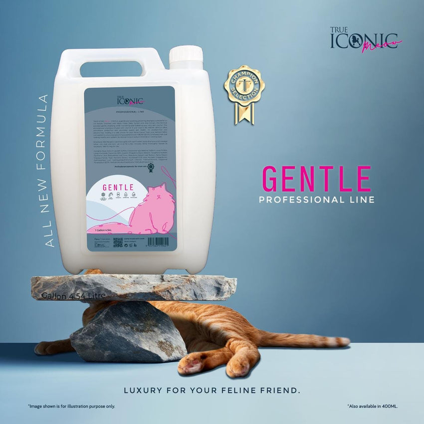 TRUEICONIC Shampoo Kucing Meow Gentle Shampoo 4.5L Hobi & Koleksi > Perawatan Hewan > Grooming Hewan Tidak ada merek 