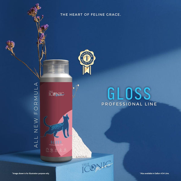 TRUEICONIC Shampoo Kucing Meow Gloss Shampoo 400ml Grooming Shampoo and Conditioner Tidak ada merek 