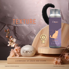 TRUEICONIC Shampoo Kucing Meow Texture Shampoo 400ml Grooming Shampoo and Conditioner True Iconic 