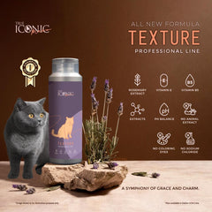 TRUEICONIC Shampoo Kucing Meow Texture Shampoo 400ml Grooming Shampoo and Conditioner True Iconic 