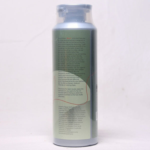 TRUEICONIC Shampoo Kucing Meow Volume Shampoo 400ml Grooming Shampoo and Conditioner True Iconic 