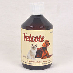 VELCOTE Vitamin Bulu Skin and Coat Oil For Cat and Dog 500ml Pet Vitamin & Supplement Tidak ada merek 