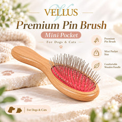 VELLUS Sisir Anjing Kucing Pin Brush Mini Pocket no type Tidak ada merek 