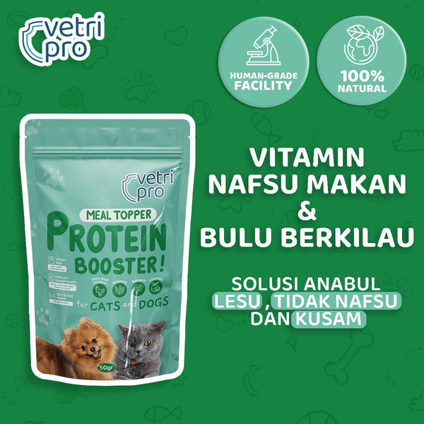 VETRIPROV Vitamin Kucing Gemuk Protein Booster Chicken 50gr Pet Vitamin and Supplement Pet Republic Indonesia 