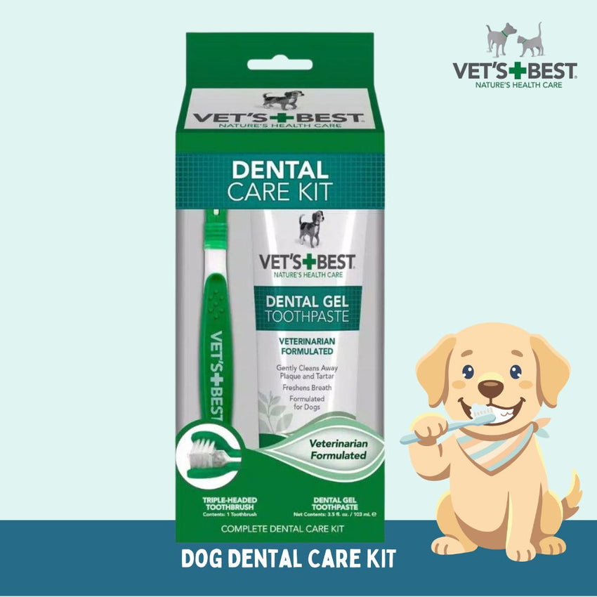 VETSBEST Sikat Gigi dan Pasta Gigi untuk Anjing Dental Care Kit no type Tidak ada merek 