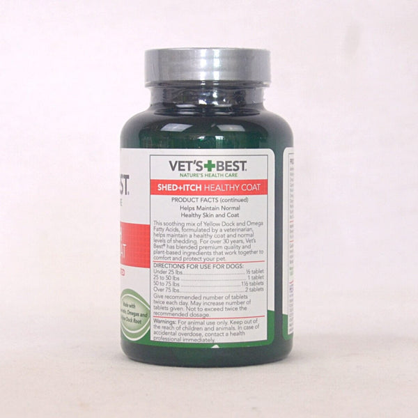 VETSBEST Vitamin Anjing Kucing Healthy Coat Shed and Itch 50 tab no type Tidak ada merek 