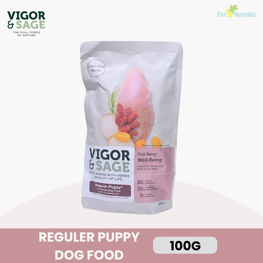 VIGOR&SAGE Dog Food Reguler Puppy 100g Dog Food Vigor & Sage 