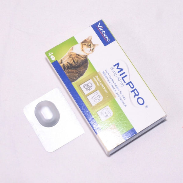VIRBAC Milpro For Adult Cats 2kg Up 1pcs no type Tidak ada merek 
