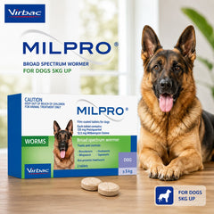 VIRBAC Milpro For Dog 5kg Up 1pcs no type Tidak ada merek 