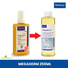 VIRBAC Vitamin Bulu Anjing Kucing MEGADERM 250ml no type Tidak ada merek 