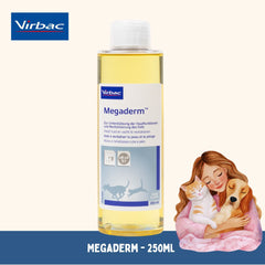 VIRBAC Vitamin Bulu Anjing Kucing MEGADERM 250ml no type Tidak ada merek 