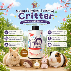 WORMTAIL Shampoo Kelinci Marmut Critter Natural Anti Parasites 250ml