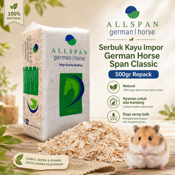 ALLSPAN Serbuk Kayu Impor German Horse Span Classic 500gr REPACK