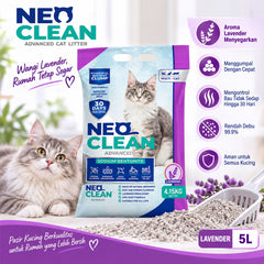 NEOCLEAN Pasir Kucing Cat Litter 5L Lavender
