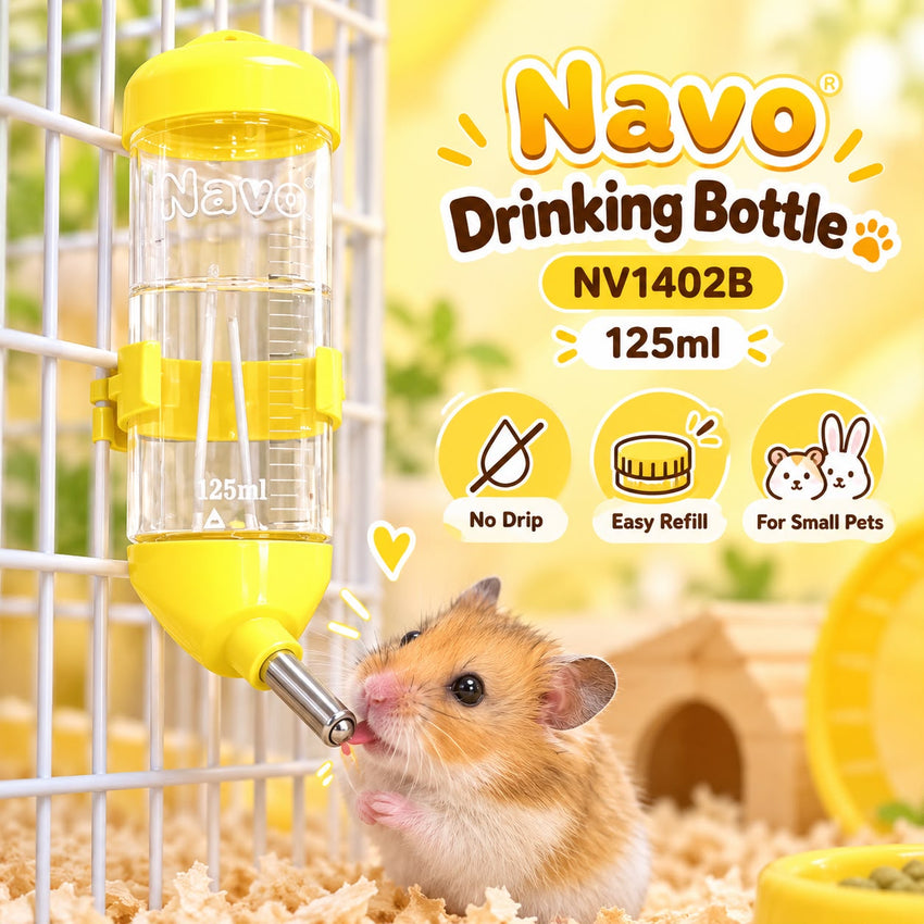 NAVO Botol Minum NV1402 Pet Drinking Bottle Yellow 125ml