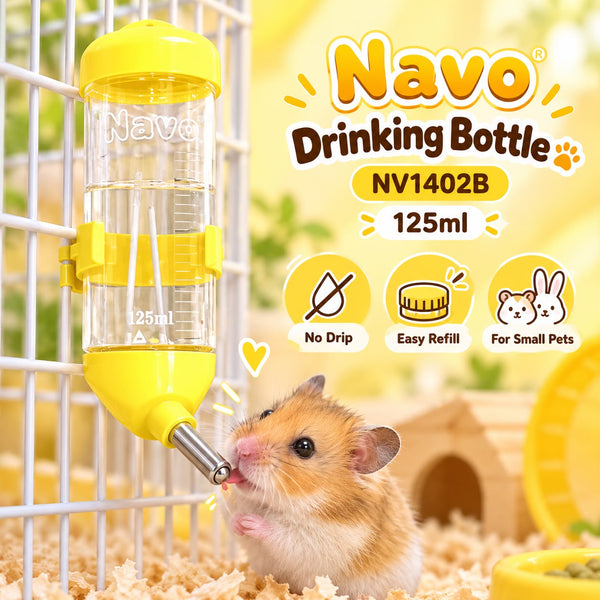 NAVO Botol Minum NV1402 Pet Drinking Bottle Yellow 125ml