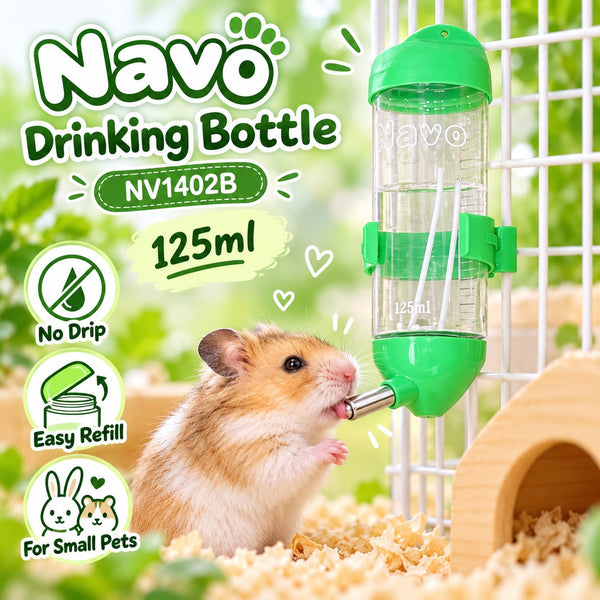 NAVO Botol Minum NV1402 Pet Drinking Bottle Green 125ml