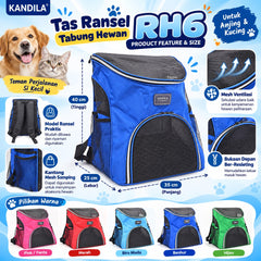 KANDILA Tas Ransel Tabung RH6 Red