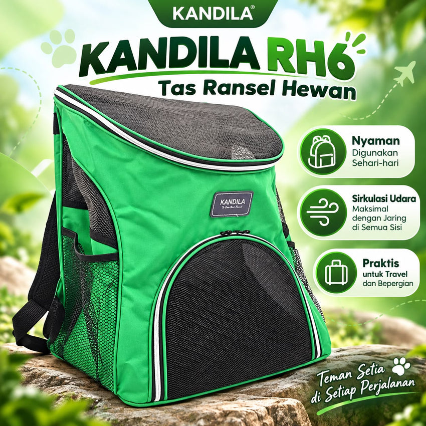 KANDILA Tas Ransel Tabung RH6 Green