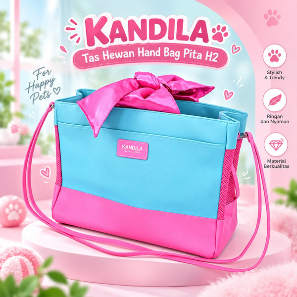 KANDILA Tas Hewan Hand Bag Pita H2  Blue