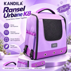 KANDILA Pet Bag Ransel Urbane K8 Purple