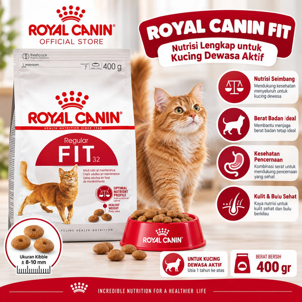 ROYALCANIN Makanan Kucing Fit 400gr