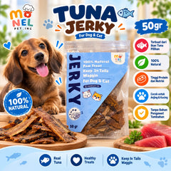 MONELPET Snack Anjing Tuna Jerky 50gr