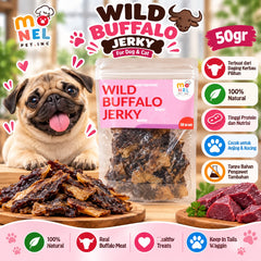 MONELPET Snack Anjing Buffalo Jerky 50gr