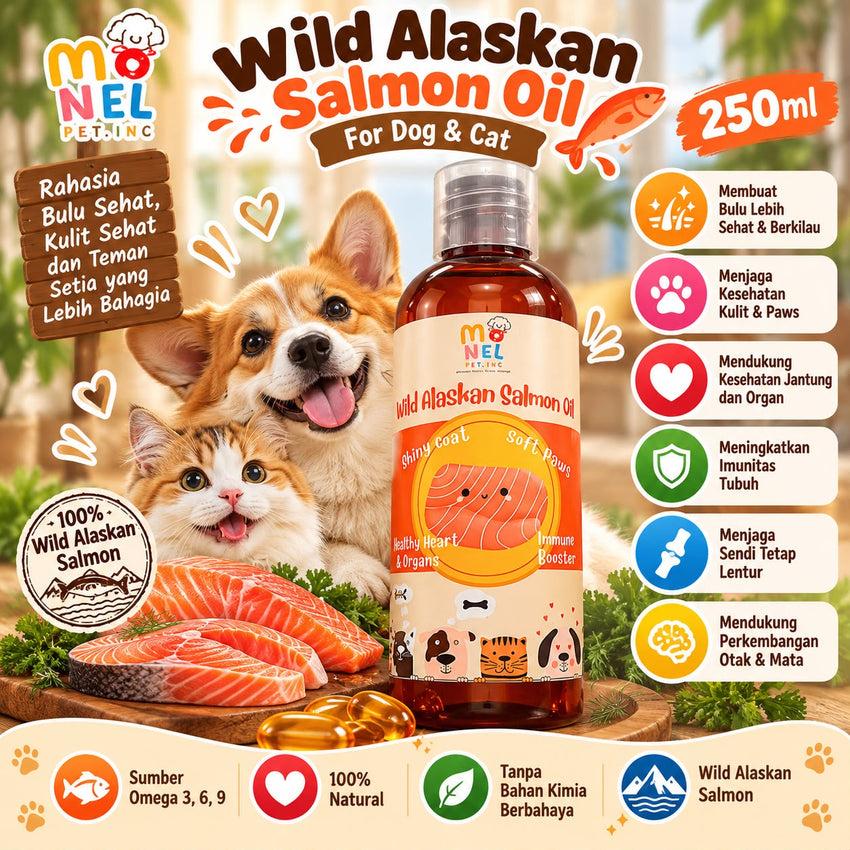MONELPET Wild Alaskan Salmon Oil 250ml