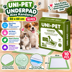 UNIPET Alas Kandang Underpad 60x60cm 10pcs