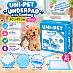 UNIPET Alas Kandang Underpad 60x45cm 10pcs