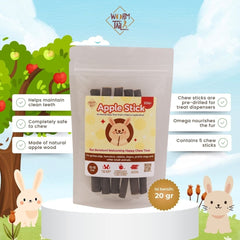WORMTAIL Mainan Hamster Kelinci Apple Stick Treat 5pcs no type Tidak ada merek 