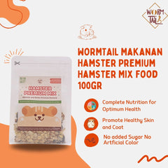 WORMTAIL Makanan Hamster Premium Hamster Mix Food 100gr Small Animal Food Pet Republic Indonesia 
