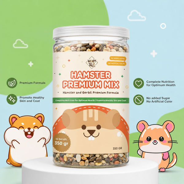 WORMTAIL Makanan Hamster Premium Hamster Mix Food 350gr no type Tidak ada merek 