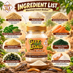 WORMTAIL Makanan Insect Gutload 150gr Reptile Food NoBrand 