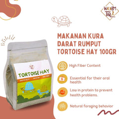 WORMTAIL Makanan Kura Darat Rumput Tortoise Hay 100gr no type Tidak ada merek 