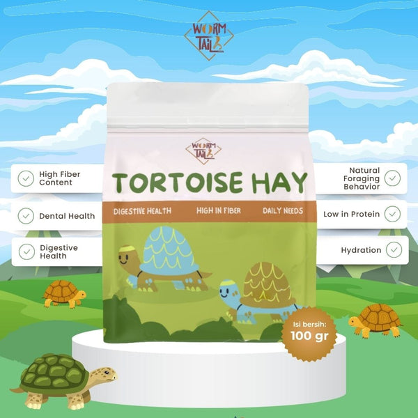 WORMTAIL Makanan Kura Darat Rumput Tortoise Hay 100gr no type Tidak ada merek 