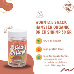 WORMTAIL Makanan Kura Ikan Hamster Dried Shrimp 50gr no type Tidak ada merek 
