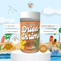 WORMTAIL Makanan Kura Ikan Hamster Dried Shrimp 50gr no type Tidak ada merek 