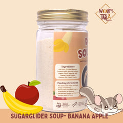 WORMTAIL Makanan Sugarglider Daily Soup Mix Apple Banana 150gr Small Animal Food Wormtail 