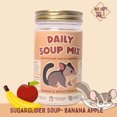 WORMTAIL Makanan Sugarglider Daily Soup Mix Apple Banana 150gr Small Animal Food Wormtail 