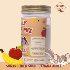 WORMTAIL Makanan Sugarglider Daily Soup Mix Apple Banana 150gr Small Animal Food Wormtail 