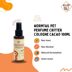 WORMTAIL Pet Perfume Critter Cologne Cacao 100ml Small Animal Supplies Wormtail 