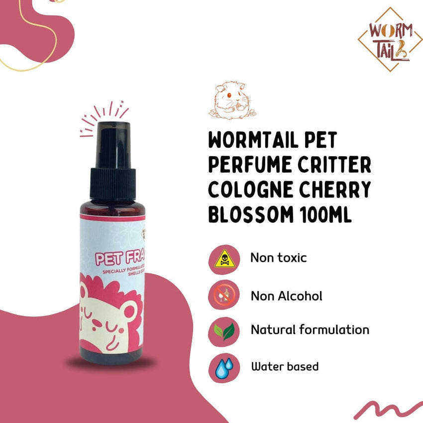 WORMTAIL Pet Perfume Critter Cologne Cherry Blossom 100ml Small Animal Supplies Wormtail 