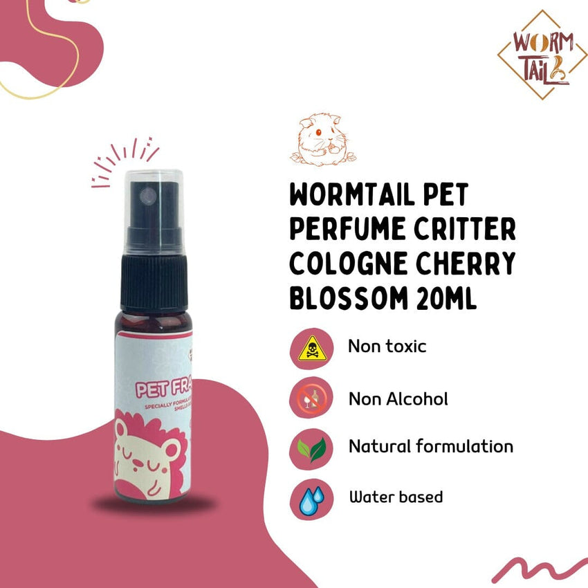 WORMTAIL Pet Perfume Critter Cologne Cherry Blossom 20ml Small Animal Supplies Wormtail 