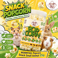 WORMTAIL Popcorn Snack Small Animal Botol no type Tidak ada merek 